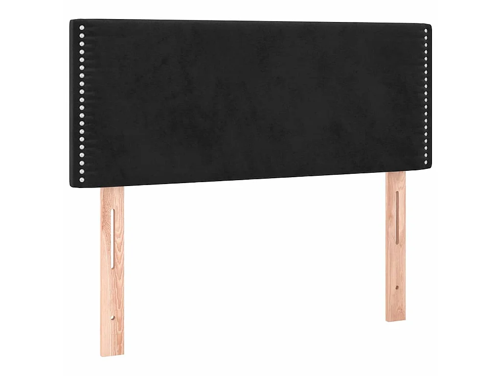 LED Kopfteil Schwarz 90x5x78/88 cm Samt