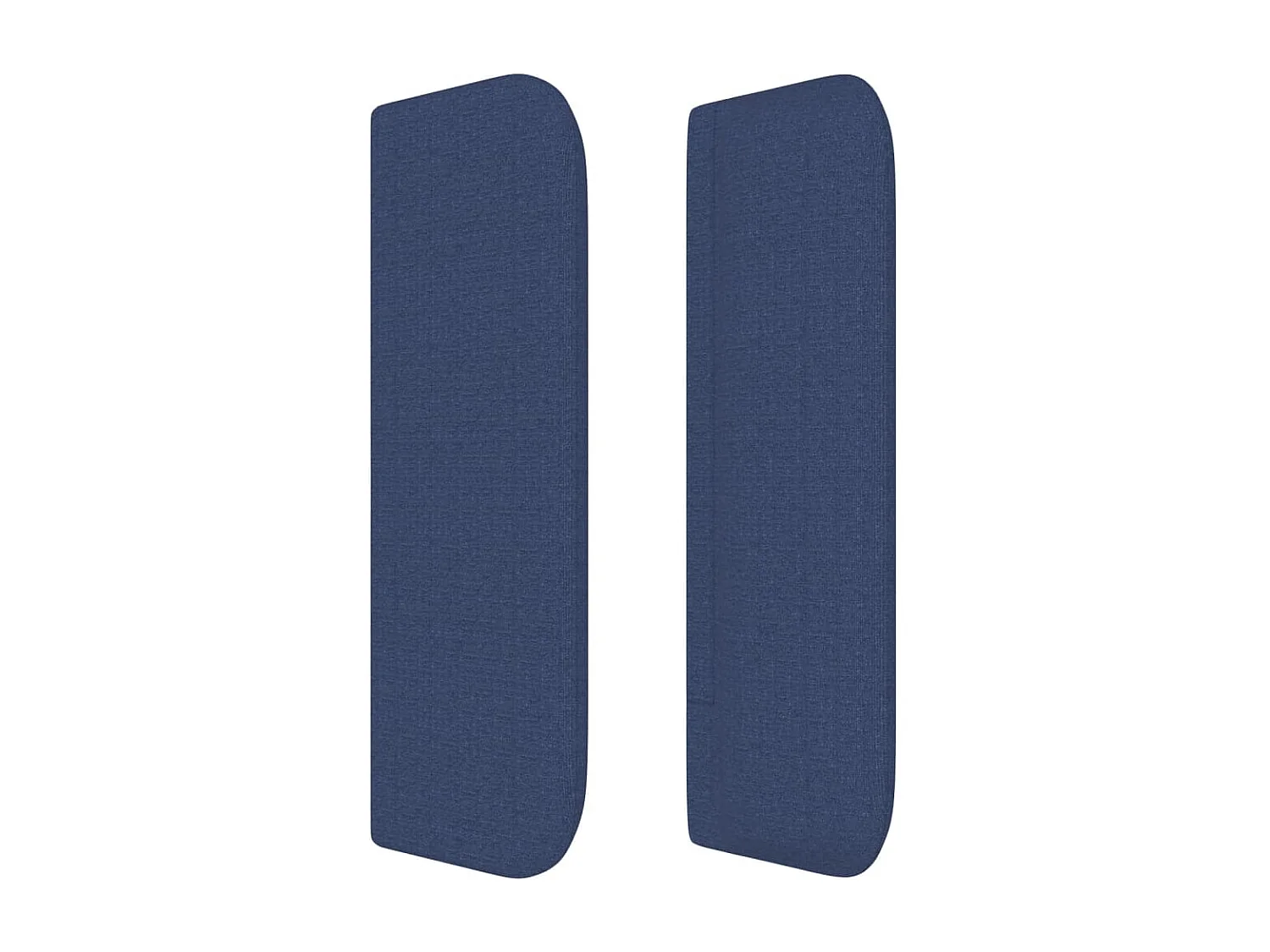 Hoofdbord met randen 93x16x78/88 cm stof blauw