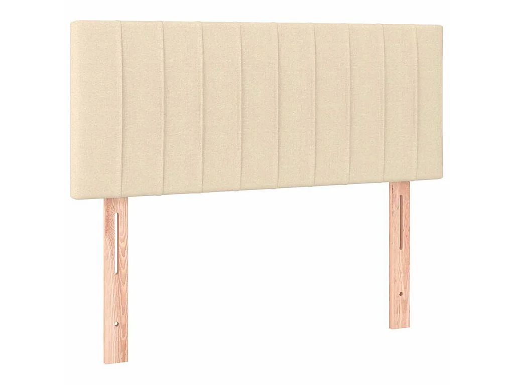 Tête de lit à LED Crème 100x5x78/88 cm Tissu