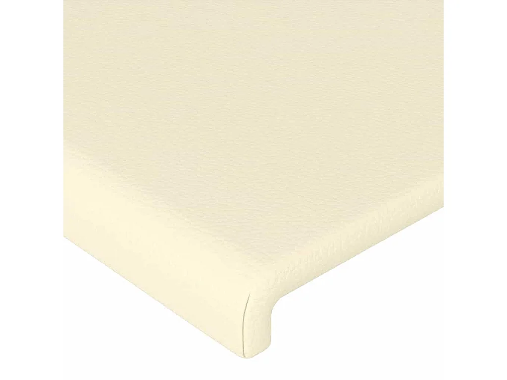 LED Kopfteil Creme 103x16x118/128 cm Kunstleder