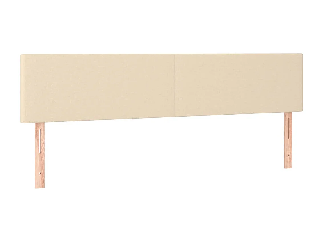 Tête de lit à LED Crème 160x5x78/88 cm Tissu