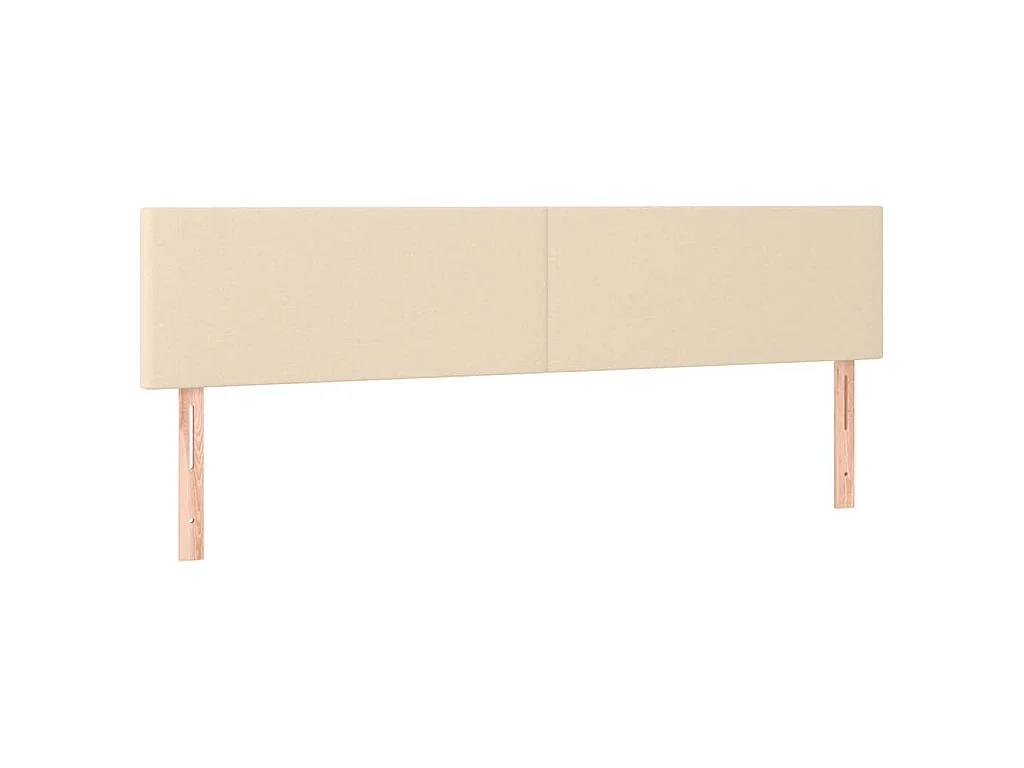 Tête de lit à LED Crème 160x5x78/88 cm Tissu