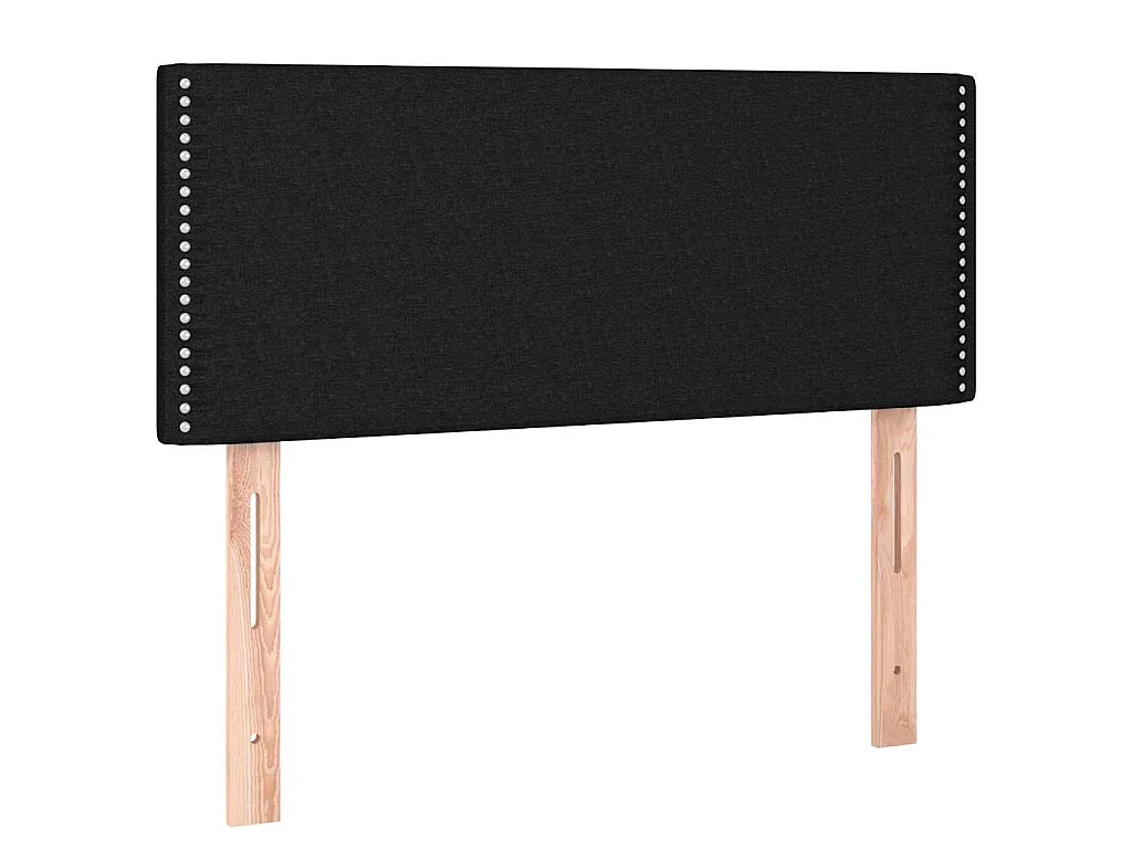 Hoofdbord LED 100x5x78/88 cm stof zwart
