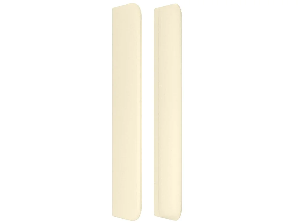Testiera ad Orecchio Crema 103x16x118/128 cm in Similpelle