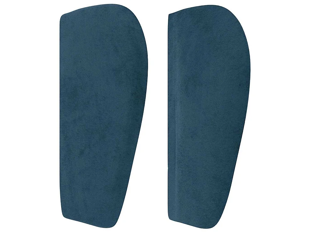 Testiera ad Orecchio Blu Scuro 147x23x78/88 cm in Velluto