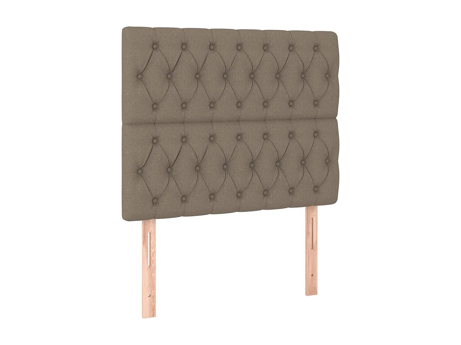Kopfteil Taupe 90x7x118/128 cm Stoff