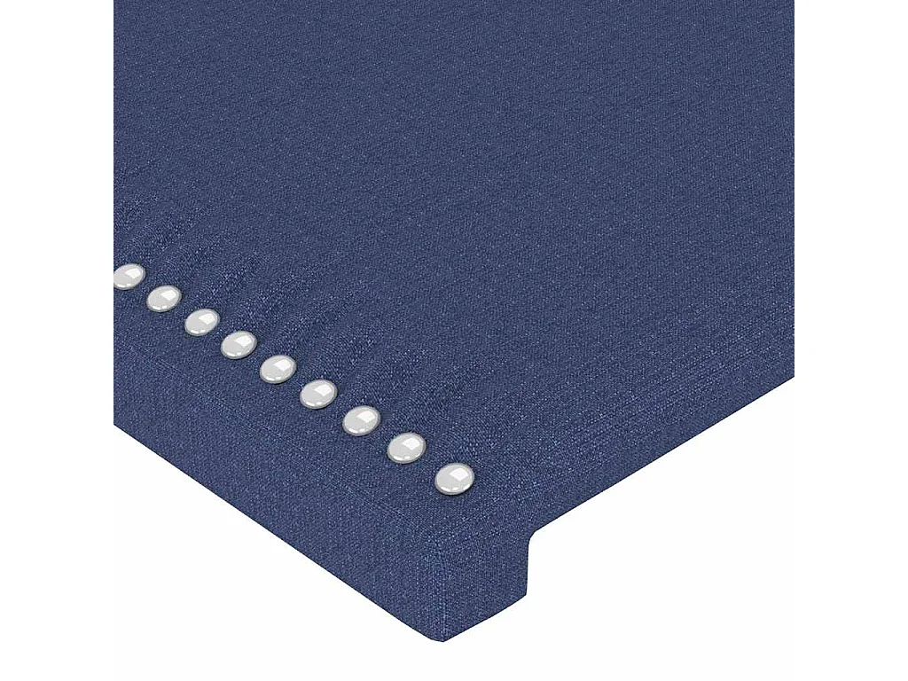 Tête de lit à LED Bleu 144x5x78/88 cm Tissu