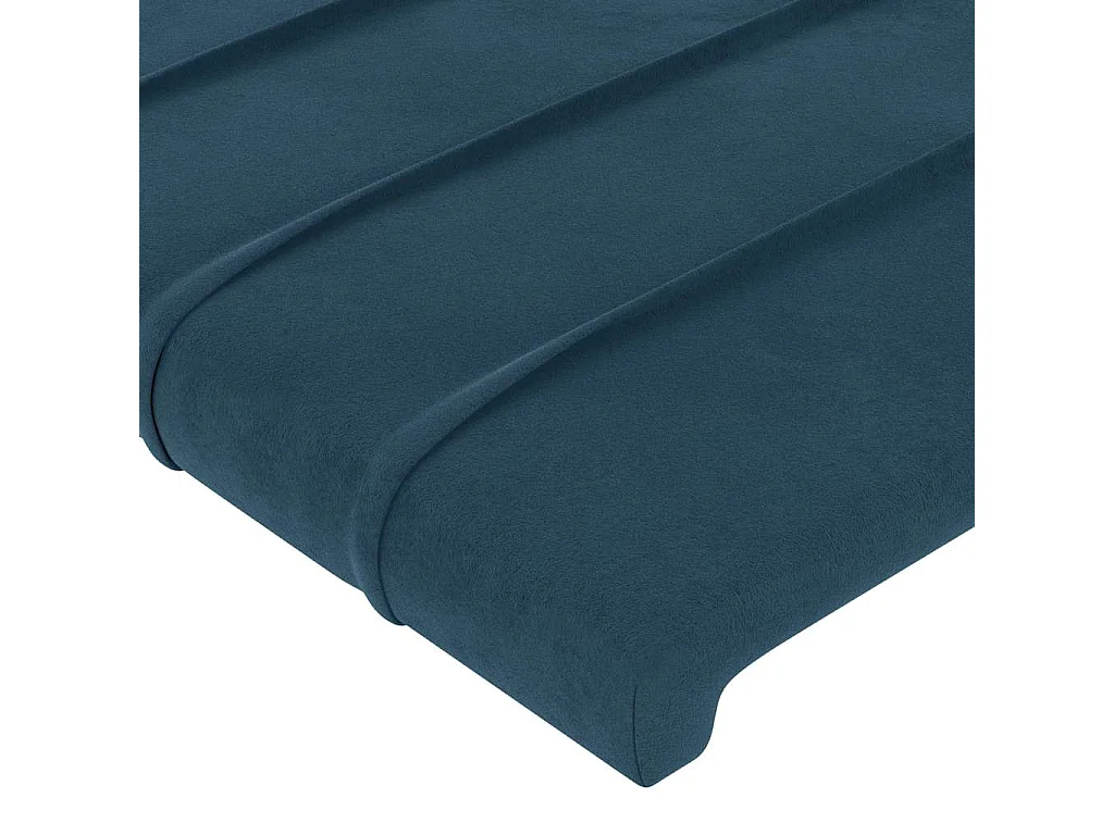 Testiera Blu Scuro 144x5x78/88 cm in Velluto