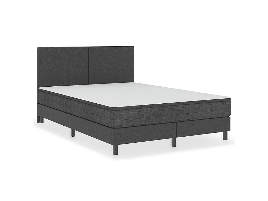 Testiera Letto Grigio Scuro in Tessuto 160x200 cm