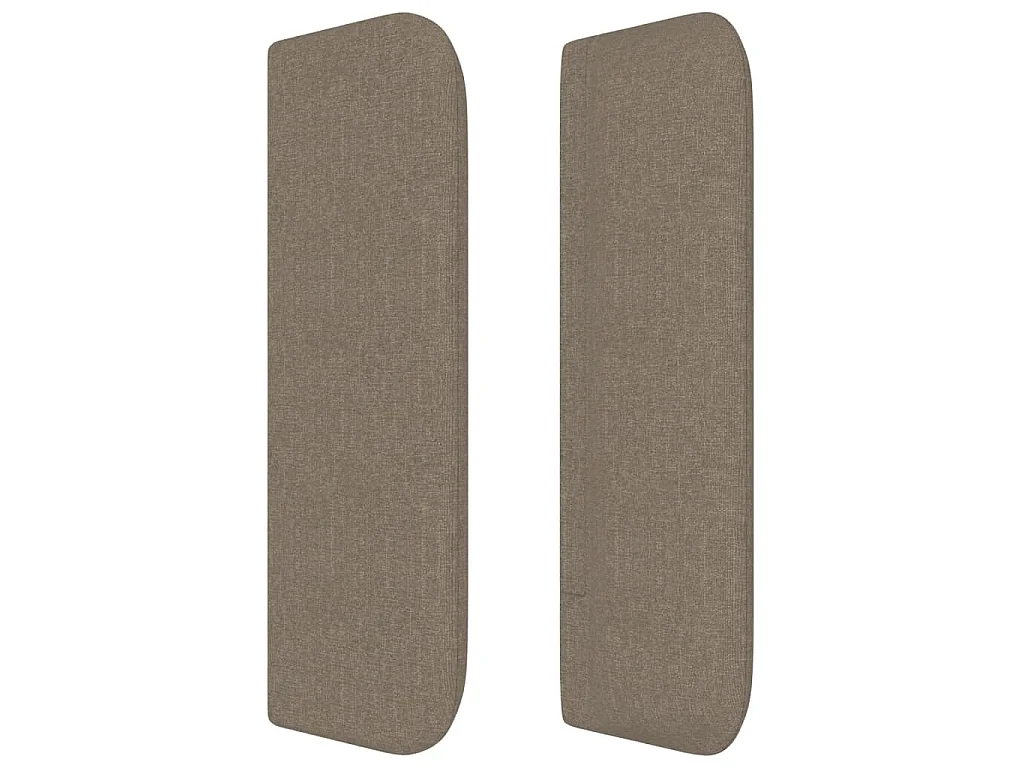 Kopfteil mit Ohren Taupe 83x16x78/88 cm Stoff