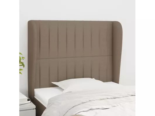 Kauf Unique Kopfteil mit Ohren Taupe 103x23x118/128 cm Stoff