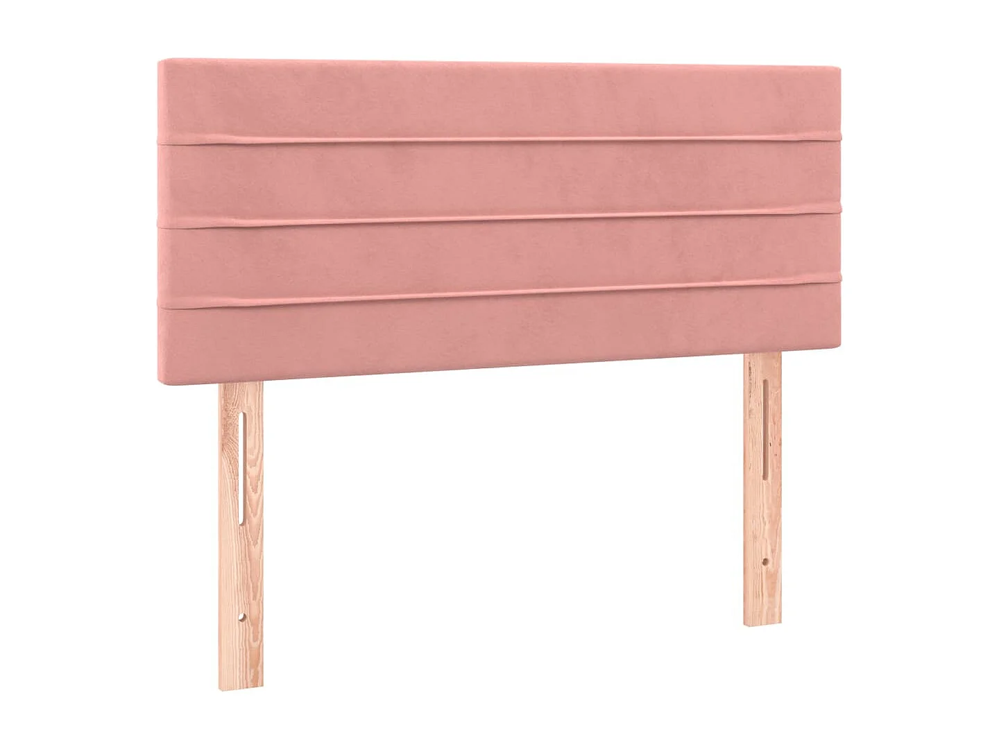 Hoofdbord LED 90x5x78/88 cm fluweel roze