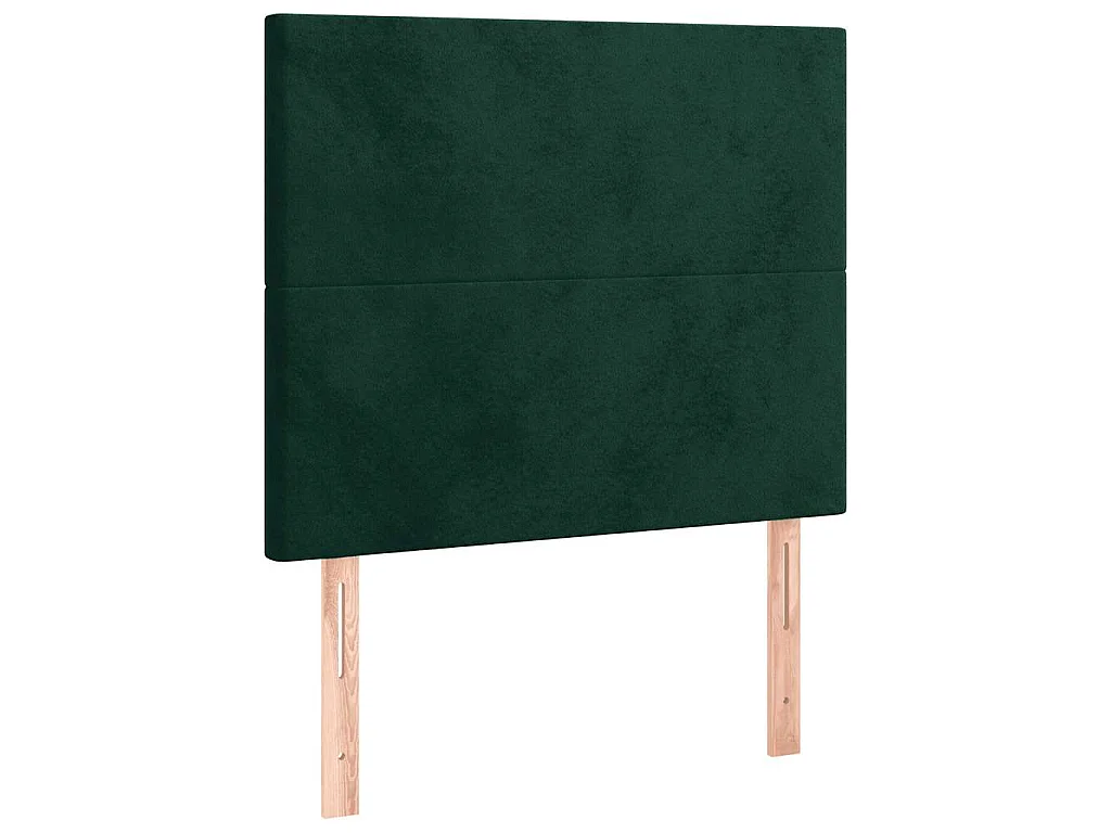 Kopfteil Dunkelgrün 100x5x118/128 cm Samt