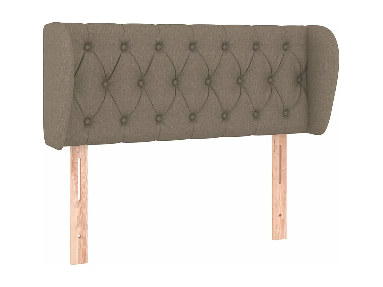 Tête de lit avec oreilles Taupe 93x23x78/88 cm Tissu