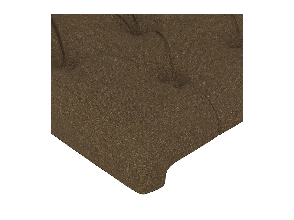 Testiera ad Orecchio MarroneScuro147 x 23 x 118/128cm inTessuto
