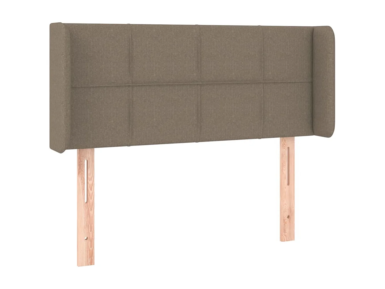 Kopfteil mit Ohren Taupe 83x16x78/88 cm Stoff