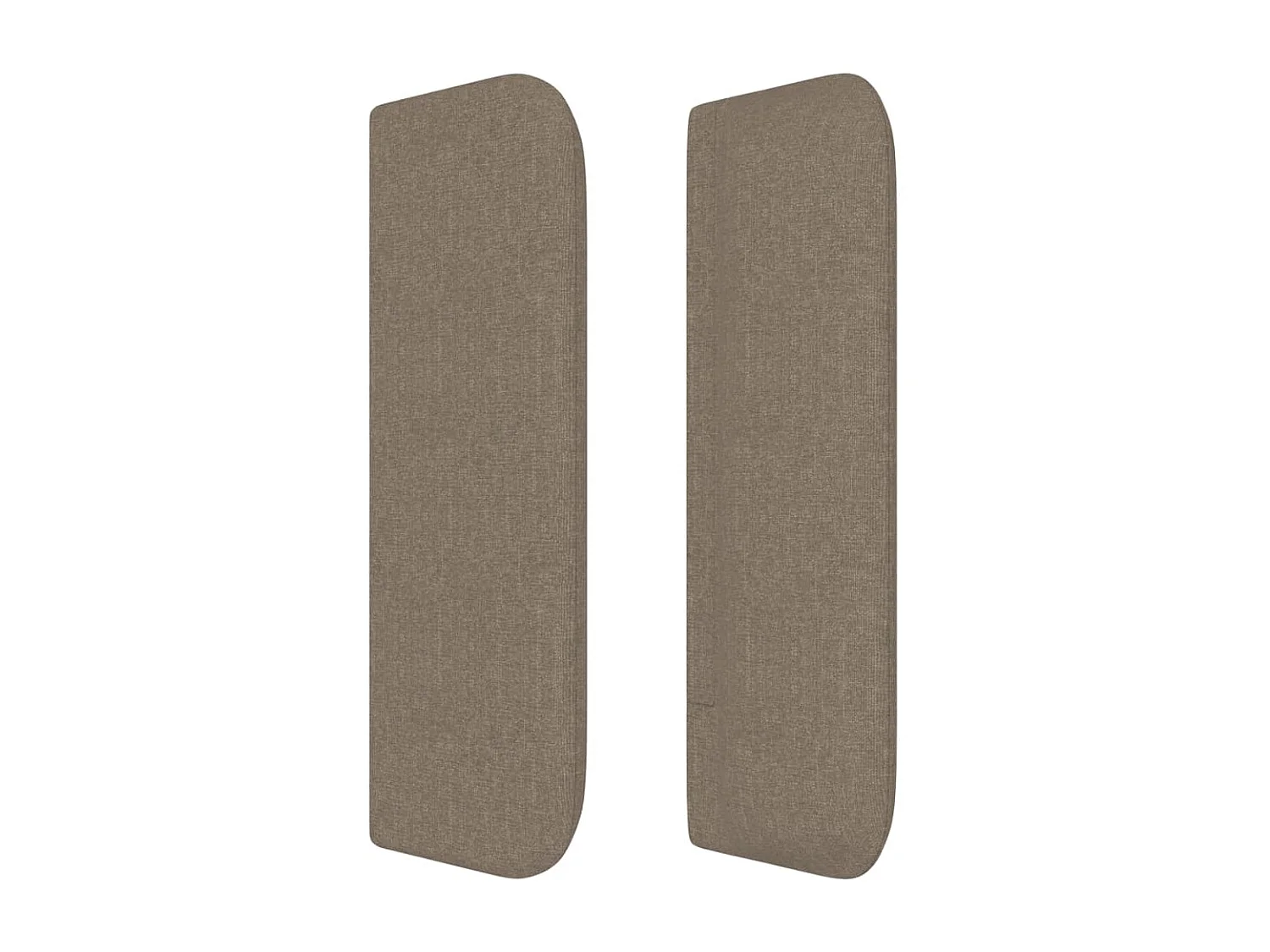 Kopfteil mit Ohren Taupe 83x16x78/88 cm Stoff