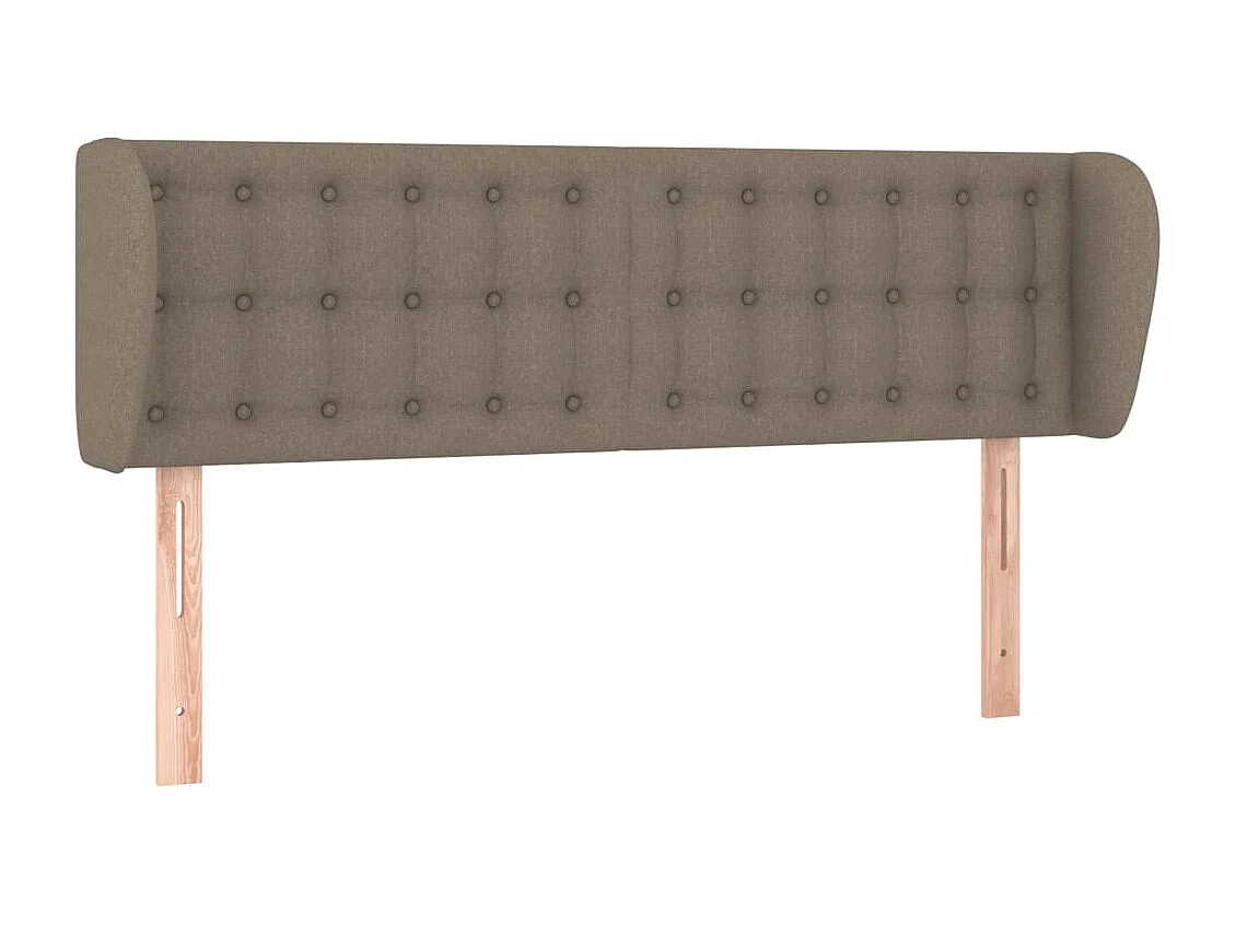 Tête de lit avec oreilles Taupe 147x23x78/88 cm Tissu