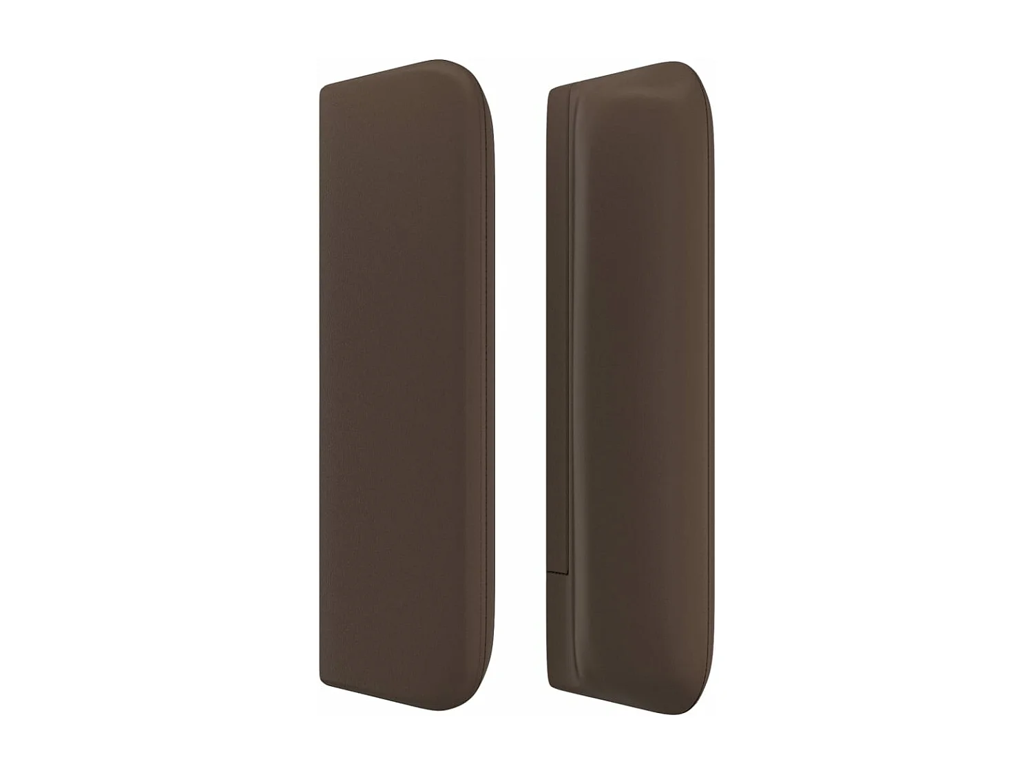 Testiera ad Orecchio Marrone 93x16x78/88 cm in Similpelle