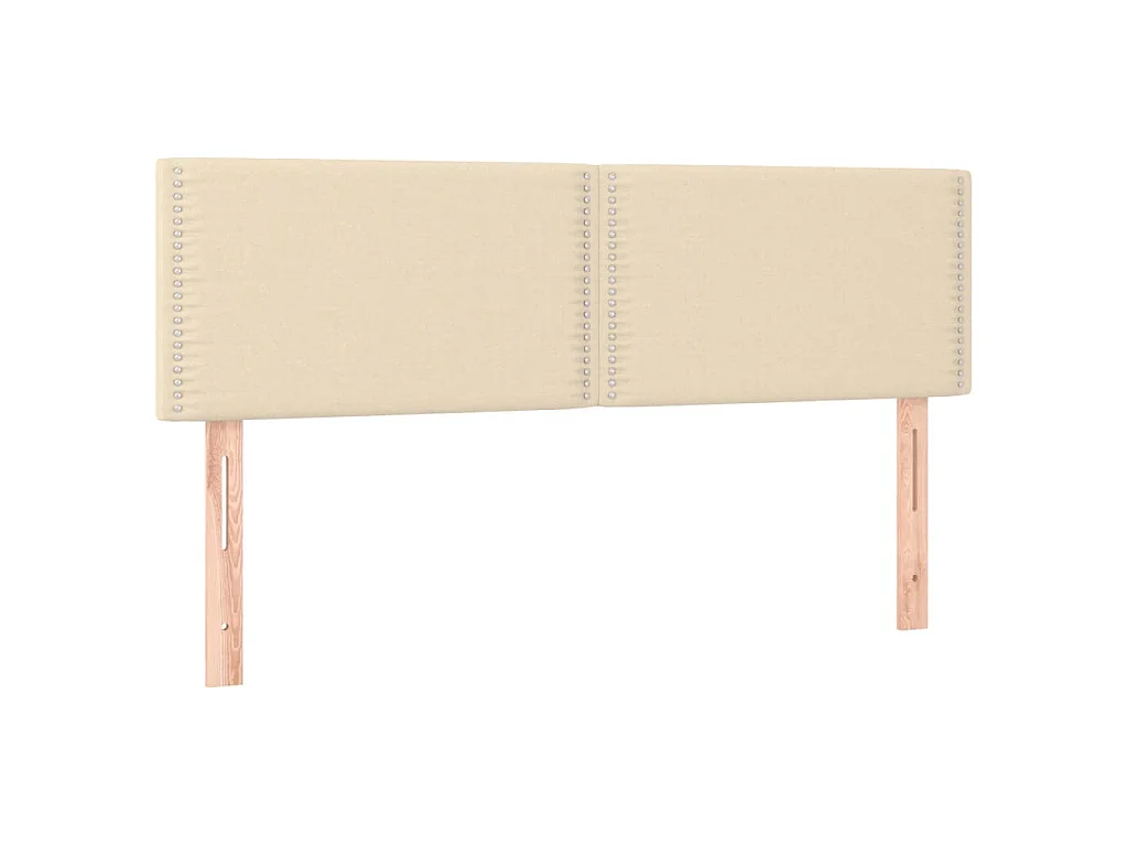 Cabeceiras creme 144x5x78/88 cm tecido