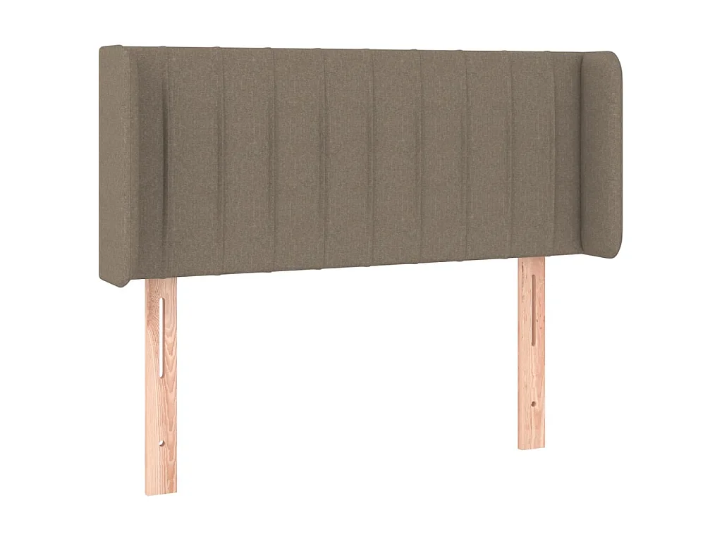 Kopfteil mit Ohren Taupe 103x16x78/88 cm Stoff