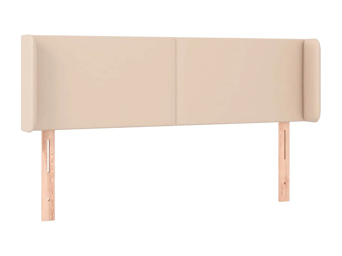 Tête de lit avec oreilles Cappuccino 147x16x78/88 cm Similicuir