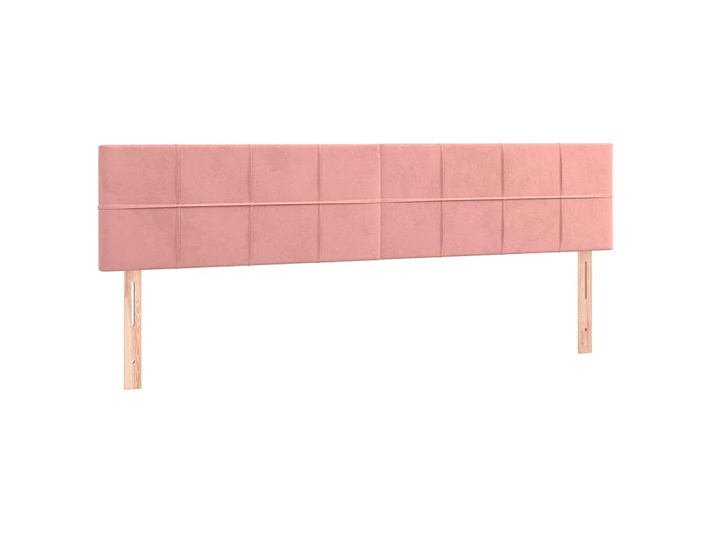 Tête de lit à LED Rose 160x5x78/88 cm Velours
