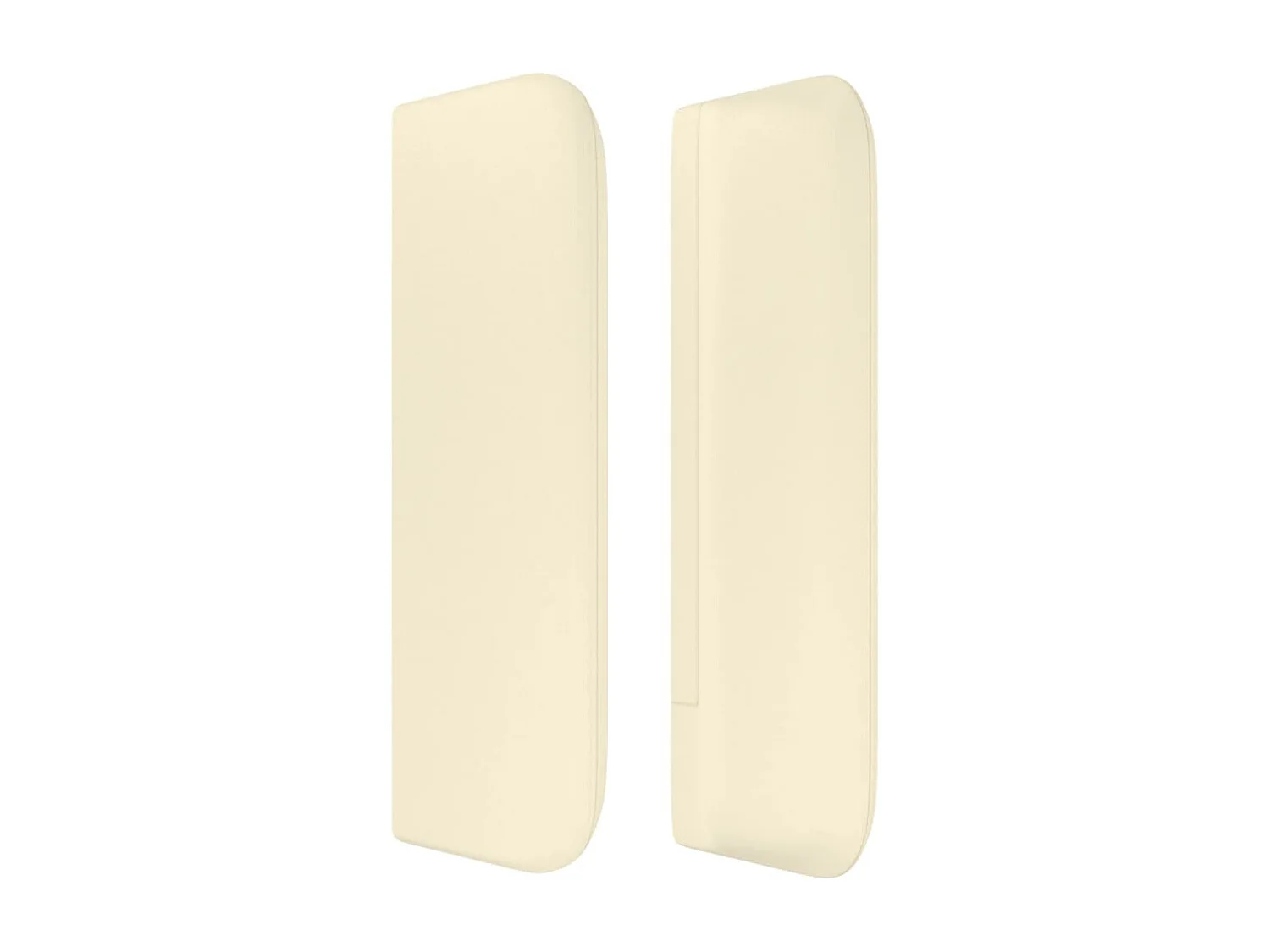 Testiera ad Orecchio Crema 203x16x78/88 cm in Similpelle