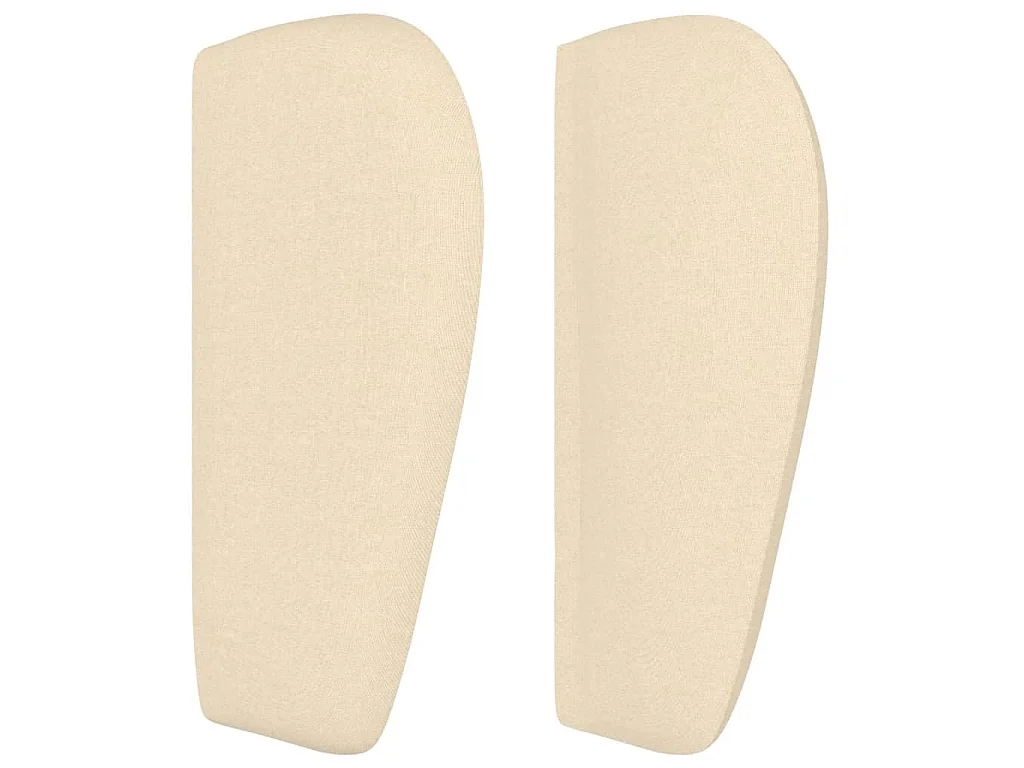 Tête de lit avec oreilles Crème 93x23x78/88 cm Tissu