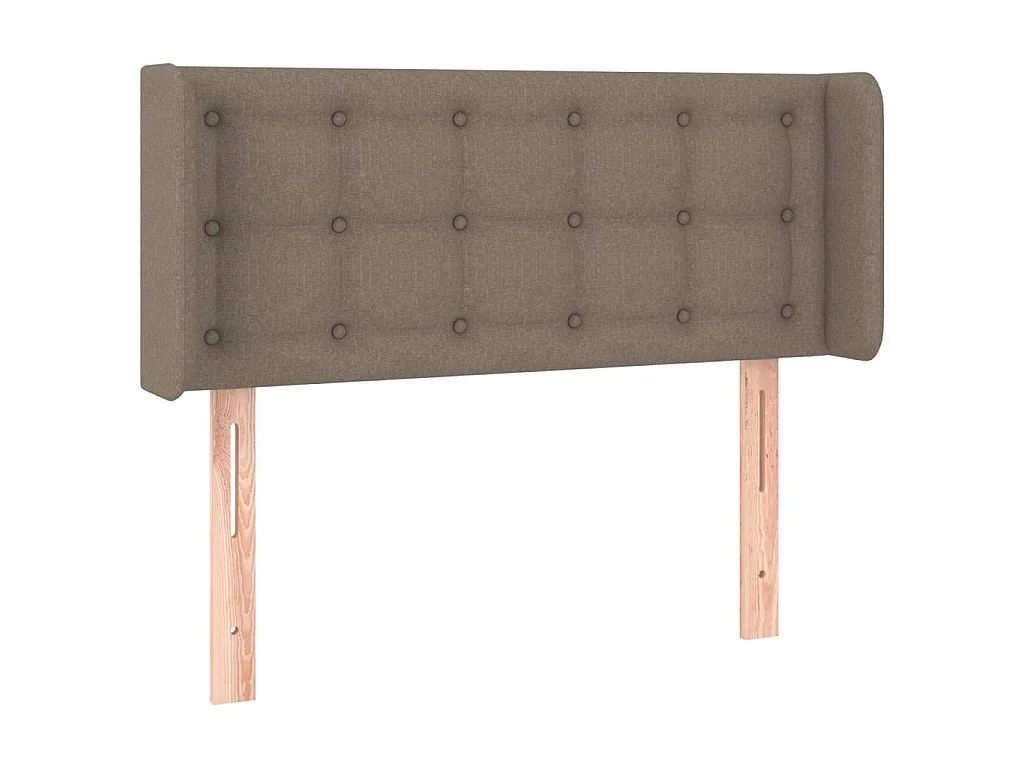 Testiera ad Orecchio Tortora 93x16x78/88 cm in Tessuto