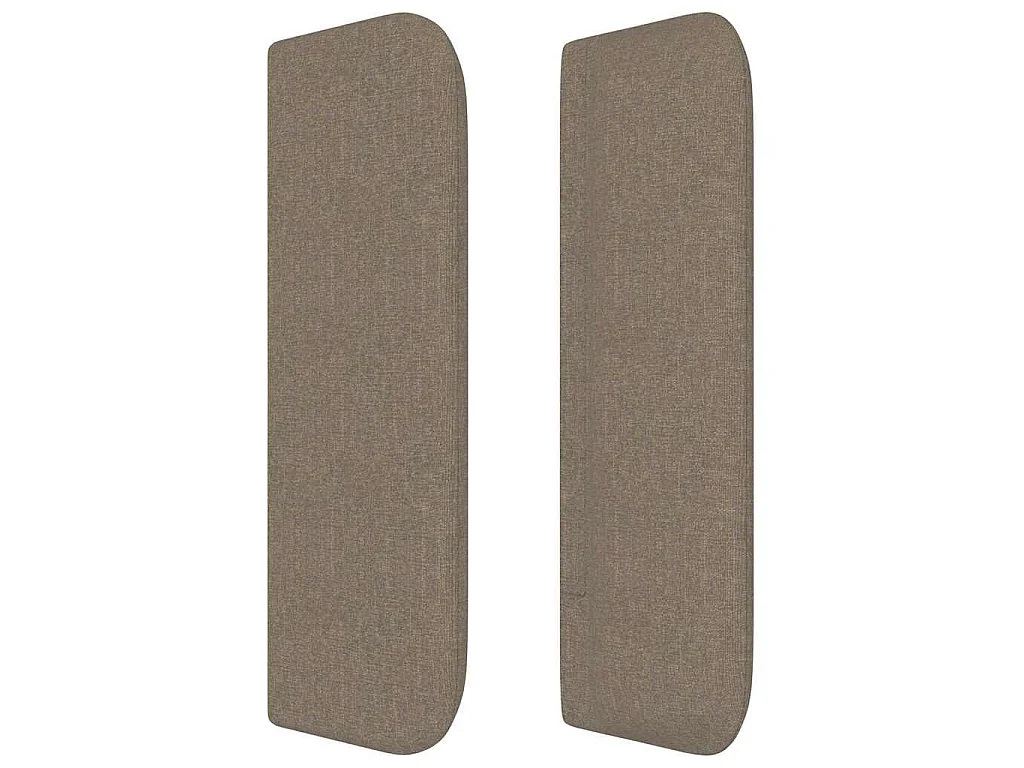 Testiera ad Orecchio Tortora 93x16x78/88 cm in Tessuto