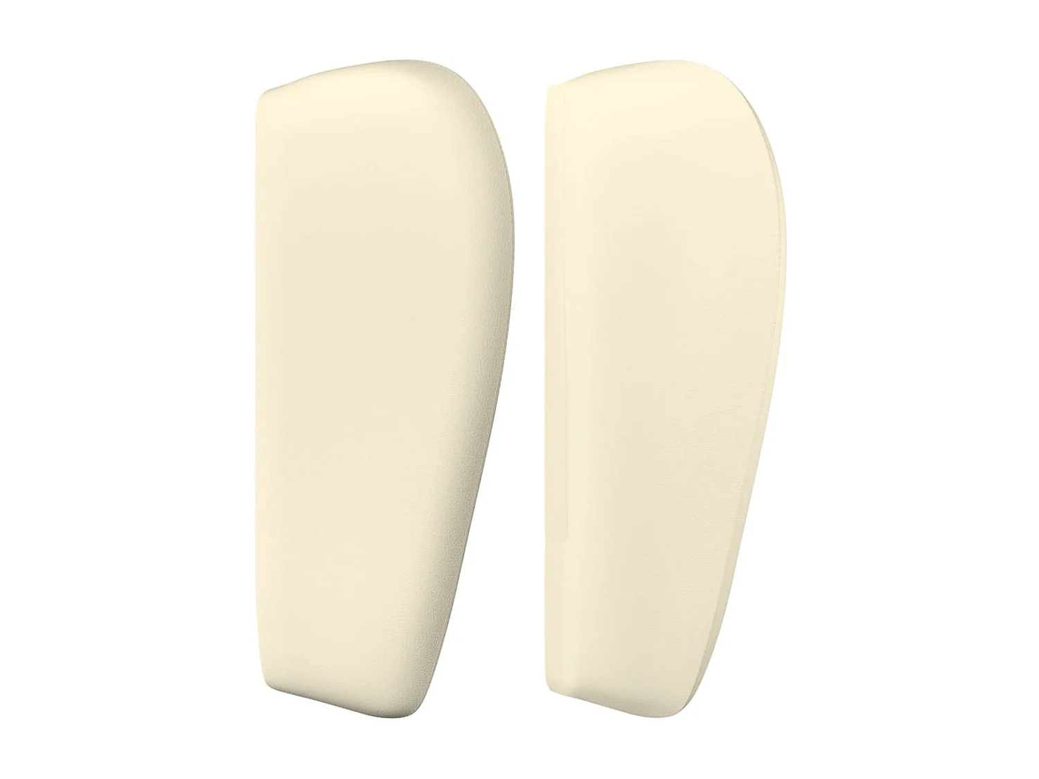 Tête de lit avec oreilles Crème 103x23x78/88 cm Similicuir