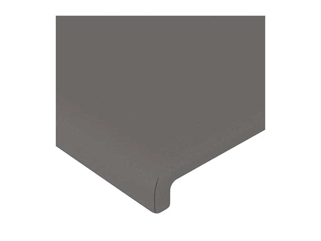Testiera 2 pz Grigio 80x5x78/88 cm in Similpelle