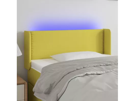 Kauf Unique LED Kopfteil Grün 83x16x78/88 cm Stoff