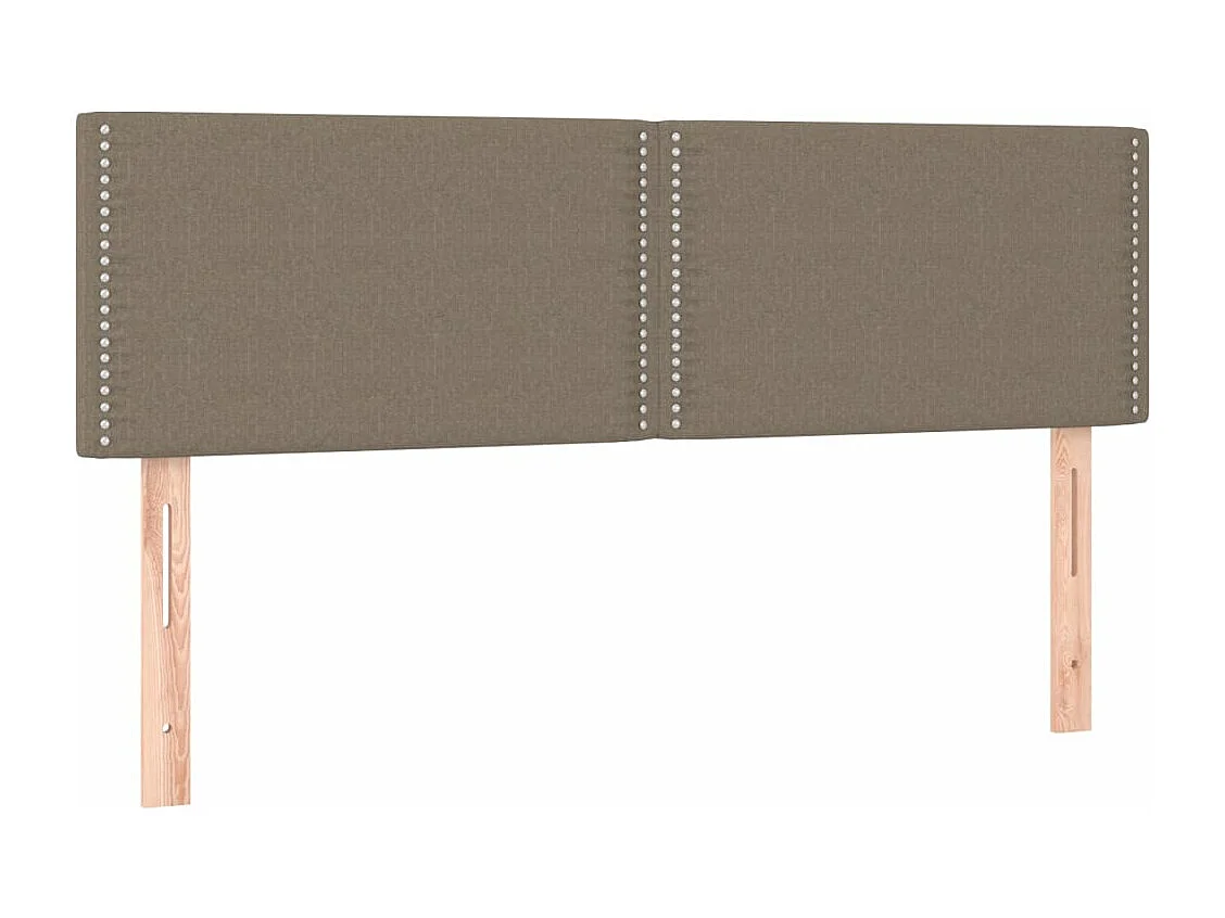 Têtes de lit 2 pcs Taupe 72x5x78/88 cm Tissu