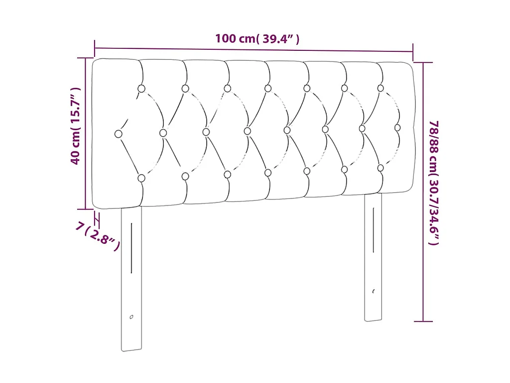 Cabeceira de cama c/ luzes LED veludo 100x7x78/88cm cinza-claro