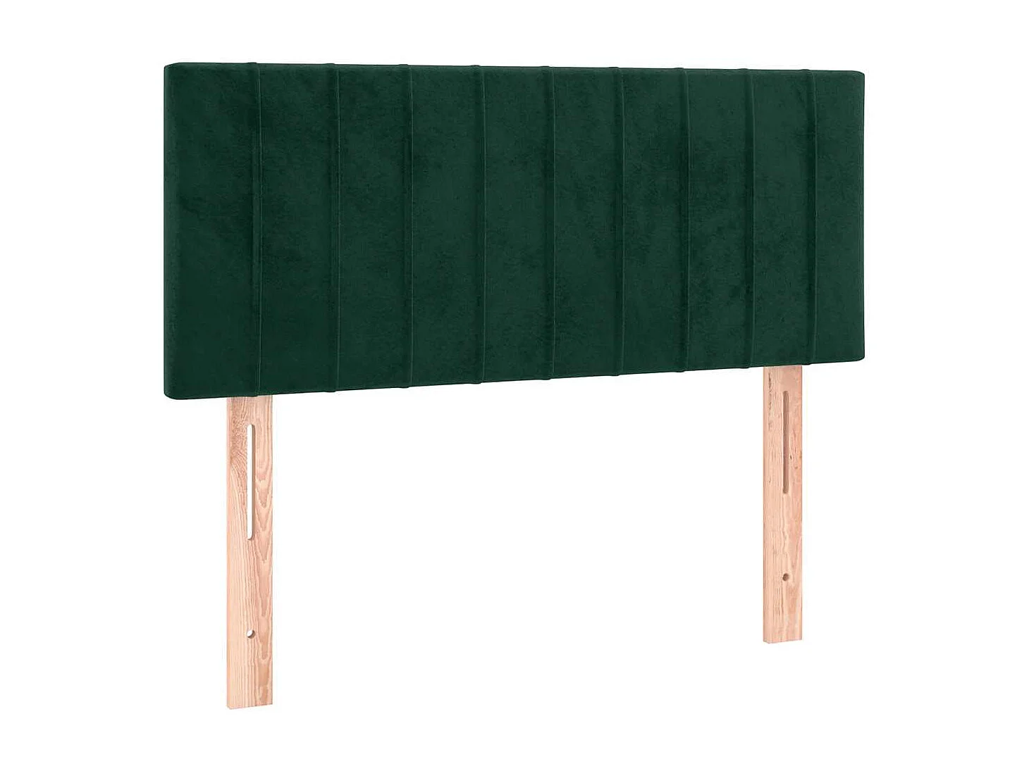 Tête de lit à LED Vert foncé 100x5x78/88 cm Velours