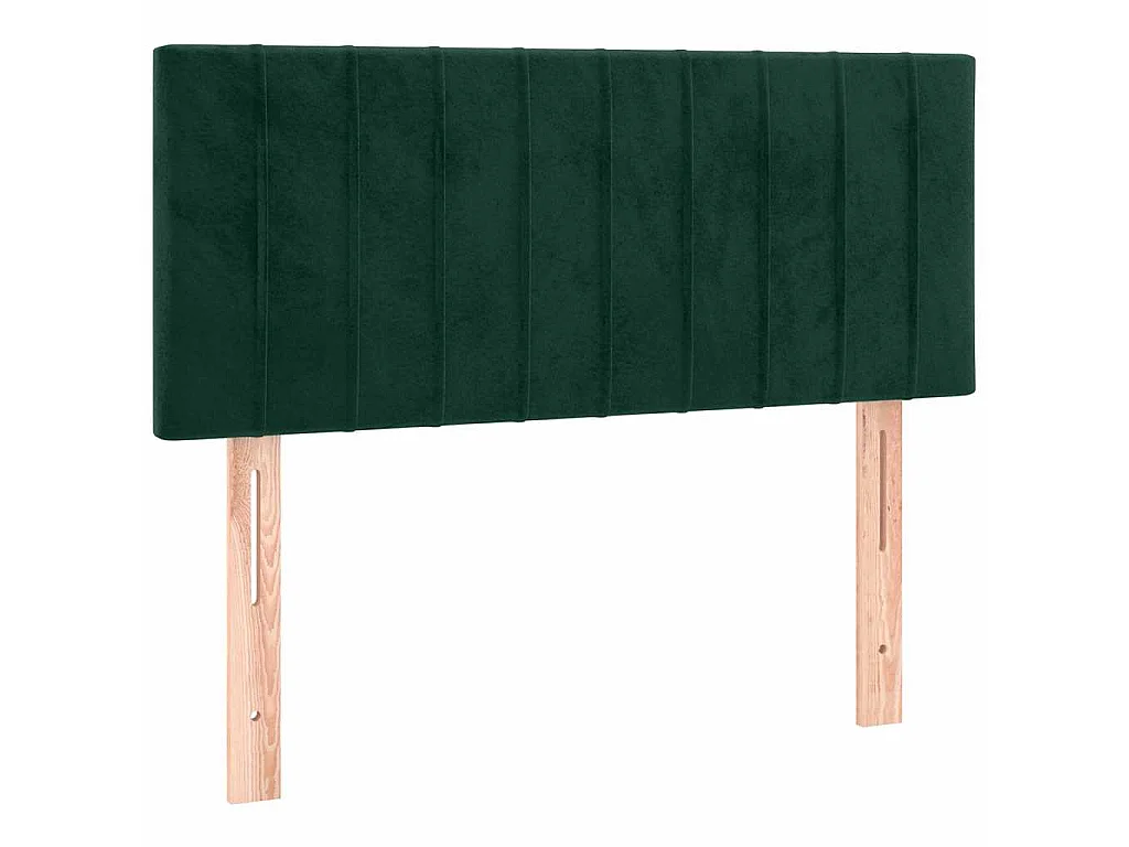 Testiera a LED Verde Scuro 100x5x78/88 cm in Velluto