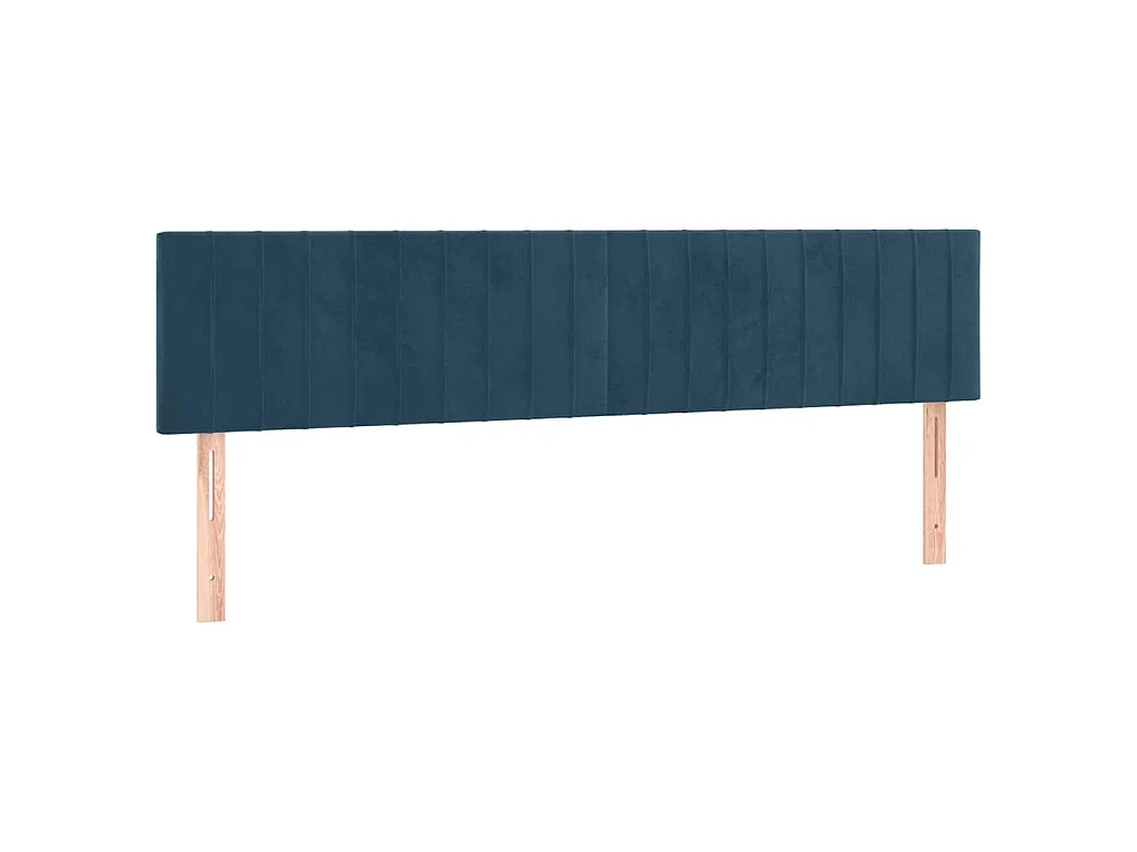 Testiera Blu Scuro 160x5x78/88 cm in Velluto