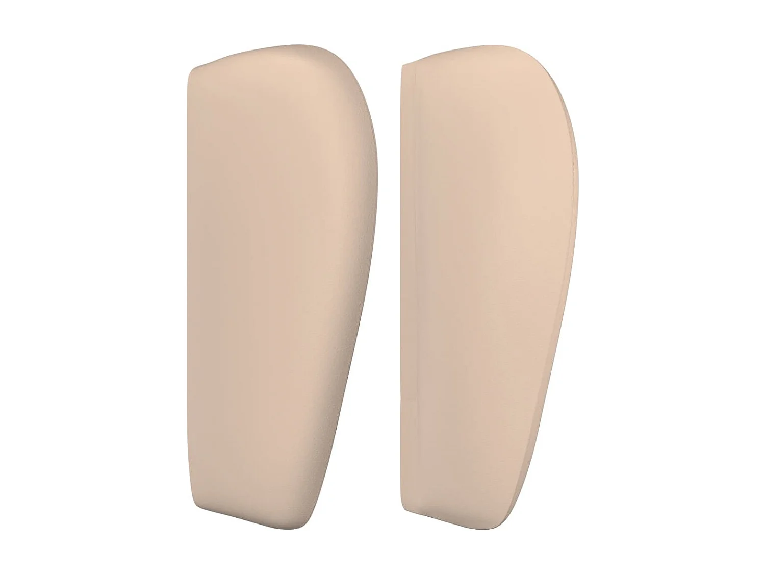 Kopfteil mit Ohren Cappuccino-Braun 83x23x78/88 cm Kunstleder