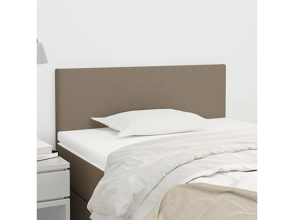 Kopfteil Taupe 100x5x78/88 cm Stoff