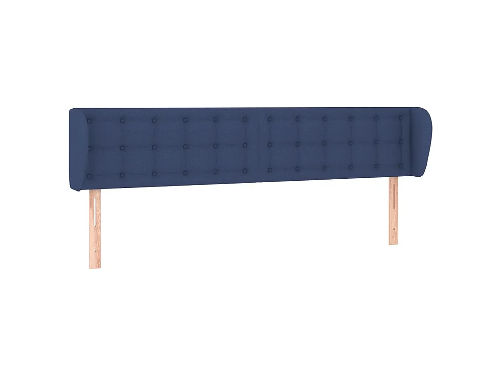 Testiera ad Orecchio Blu 203x23x78/88cm in Tessuto