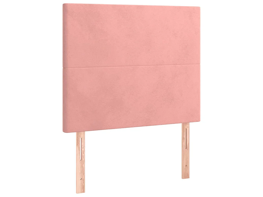Tête de lit à LED Rose 100x5x118/128 cm Velours