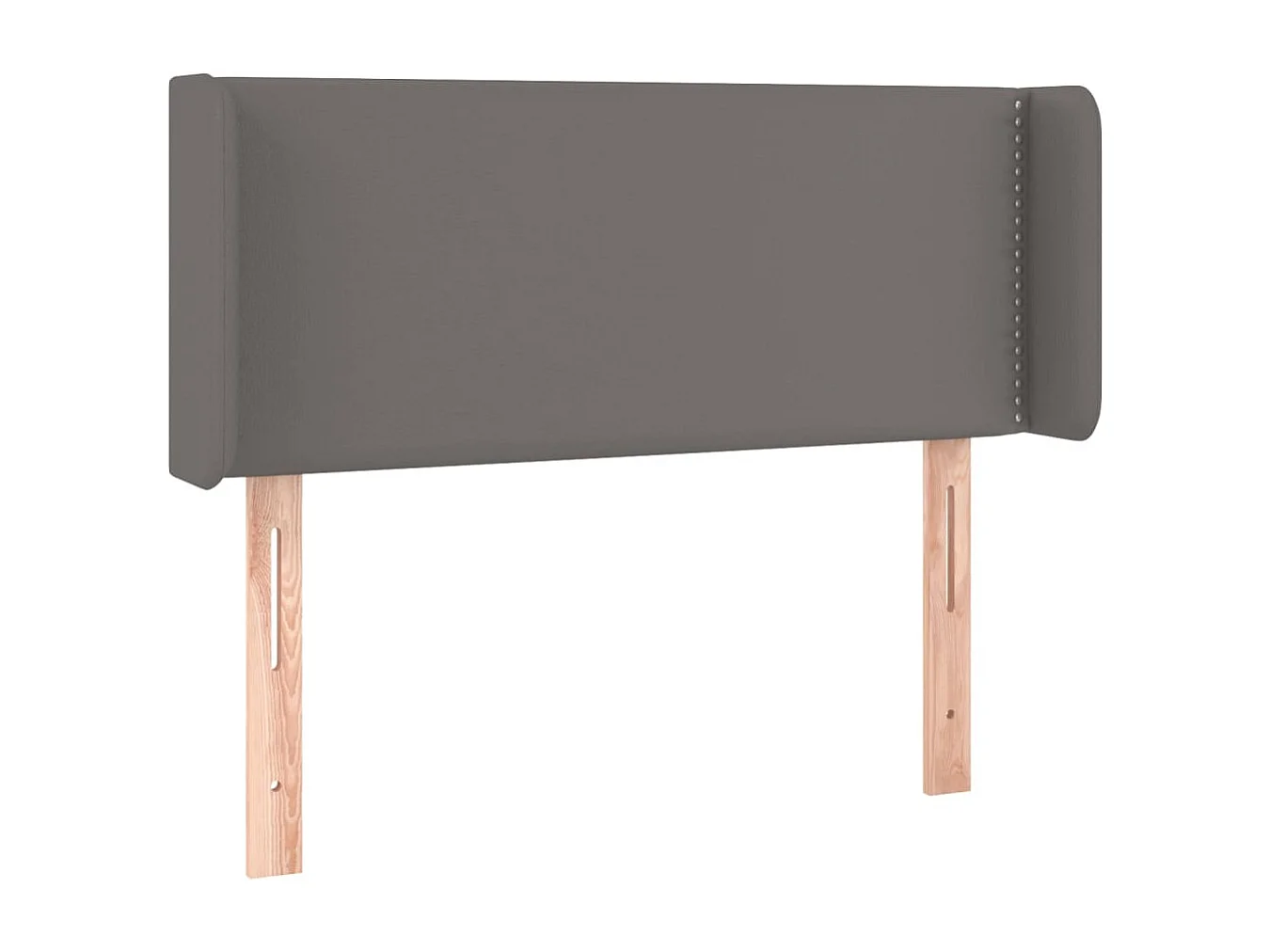 Testiera ad Orecchio Grigio 83x16x78/88 cm in Similpelle