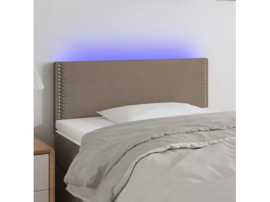 Kauf Unique LED Kopfteil Taupe 100x5x78/88 cm Stoff