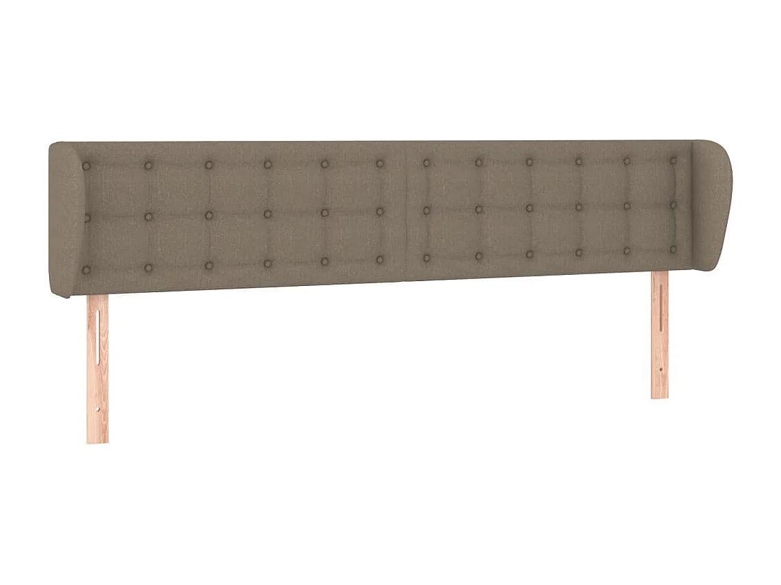 Tête de lit avec oreilles Taupe 183x23x78/88 cm Tissu