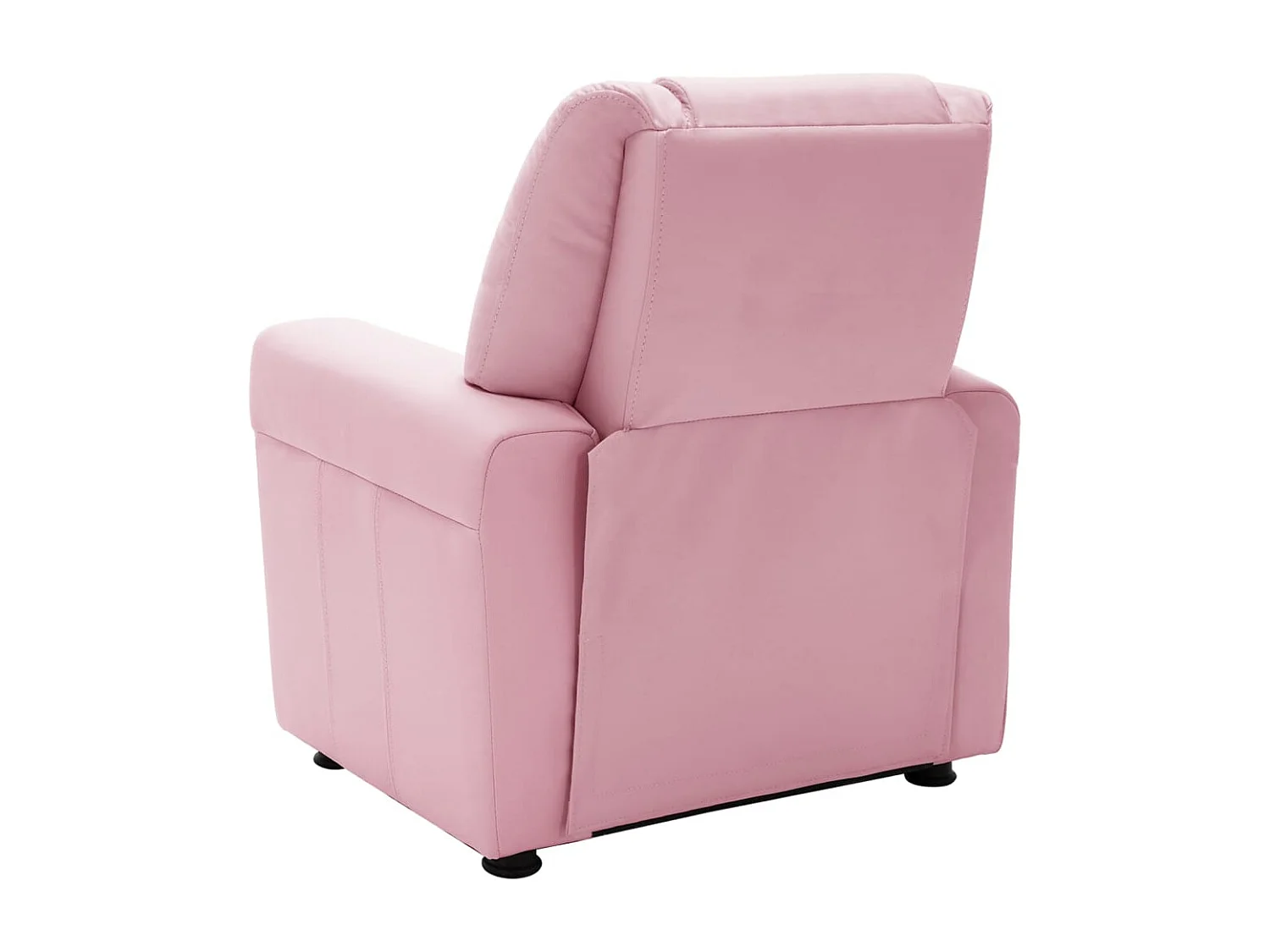 Fauteuil inclinable enfants Similicuir Rose