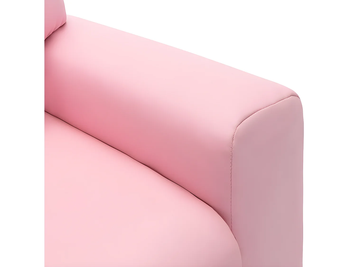 Fauteuil inclinable enfants Similicuir Rose