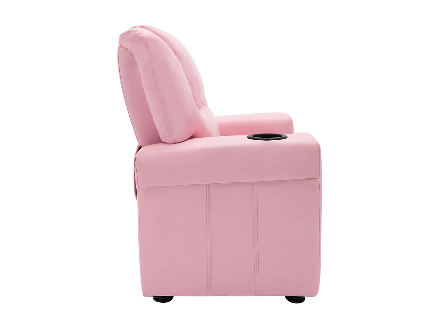 Fauteuil inclinable enfants Similicuir Rose