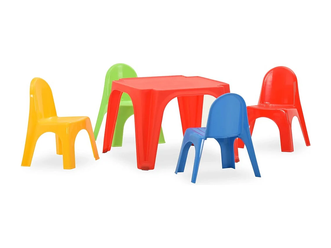 Set Tavolo e Sedie per Bambini in PP